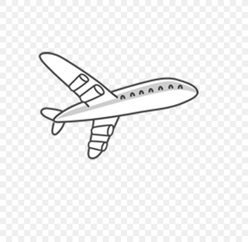 Airplane Cartoon, PNG, 800x800px, Airplane, Aircraft, Area, Art, Black And White Download Free