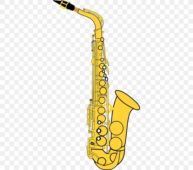 Alto Saxophone Vector Graphics Clip Art Musical Instruments, PNG, 370x720px, Saxophone, Alto Saxophone, Baritone Saxophone, Bass Oboe, Clarinet Family Download Free