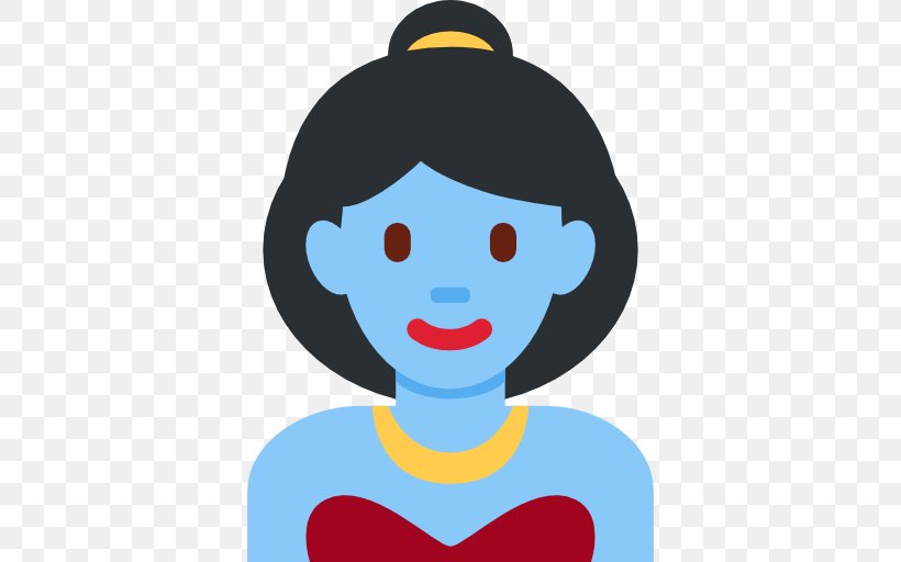 Emojipedia Zero-width Joiner Jinn Female, PNG, 512x512px, Emoji, Blue, Character, Cheek, Emojipedia Download Free