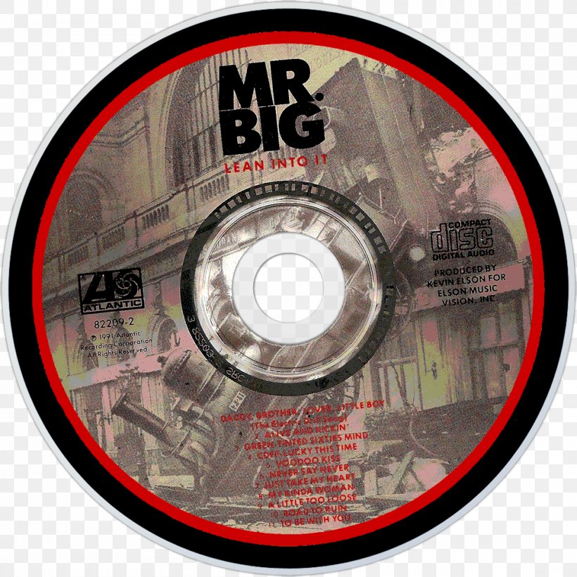 Compact Disc Lean Into It Spoke Mr. Big Wheel, PNG, 1000x1000px, Compact Disc, Dvd, Lean Into It, Mr Big, Spoke Download Free