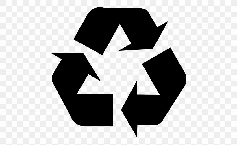 Recycling Symbol Recycling Bin Rubbish Bins & Waste Paper Baskets Decal, PNG, 7800x4800px, Recycling Symbol, Black And White, Brand, Decal, Joint Download Free