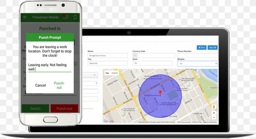 Smartphone Geo-fence GPS Navigation Systems Time And Attendance Timesheet, PNG, 1024x558px, Smartphone, Adp Llc, Android, Area, Brand Download Free