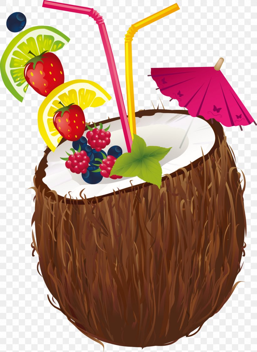 Cocktail Coconut Water Coconut Milk Clip Art, PNG, 1341x1840px, Cocktail, Alcoholic Drink, Arecaceae, Cake, Chocolate Cake Download Free