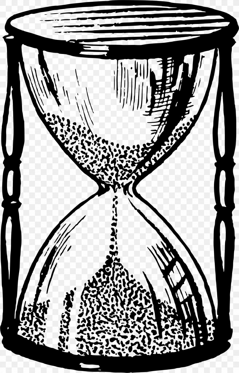 Hourglass Clip Art, PNG, 1537x2399px, Hourglass, Art, Black And White, Drinkware, Line Art Download Free