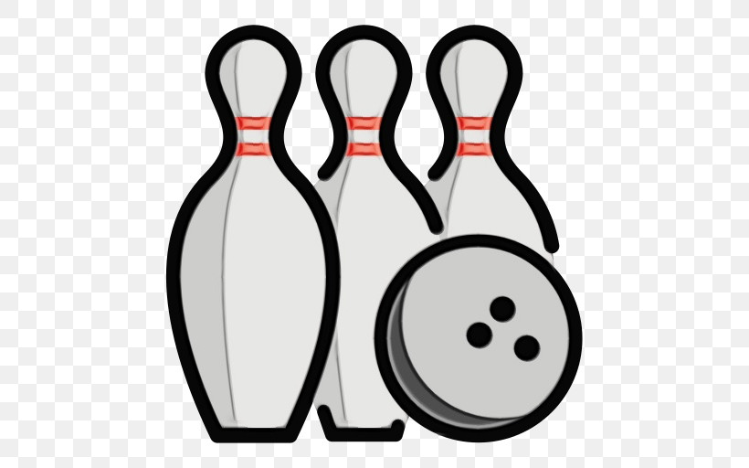 Bowling Pin Meter Line Bowling Geometry, PNG, 512x512px, Watercolor, Bowling, Bowling Pin, Geometry, Line Download Free