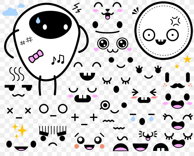 Smiley Drawing Clip Art, PNG, 2400x1923px, Smiley, Area, Art, Black And White, Cartoon Download Free