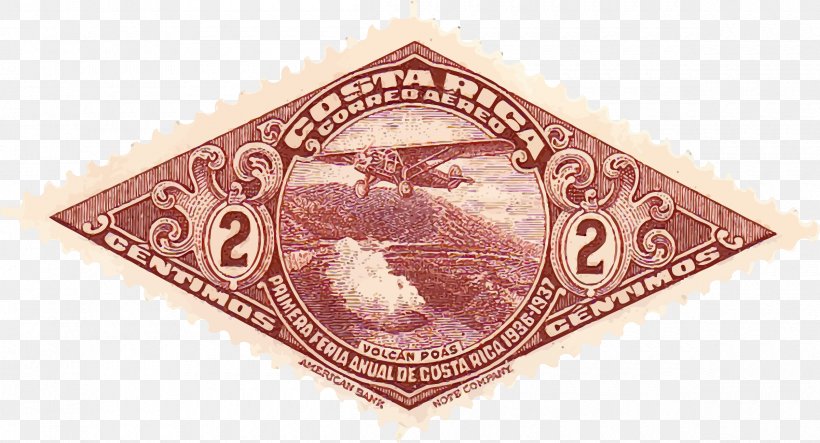 Costa Rica Postage Stamps Airmail Stamp, PNG, 2400x1299px, Costa Rica, Airmail, Airmail Stamp, American Philatelic Society, Cover Download Free