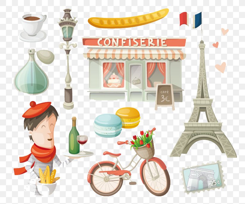 Eiffel Tower Cartoon Stock Illustration, PNG, 800x683px, Eiffel Tower, Architecture, Cartoon, Drawing, Food Download Free