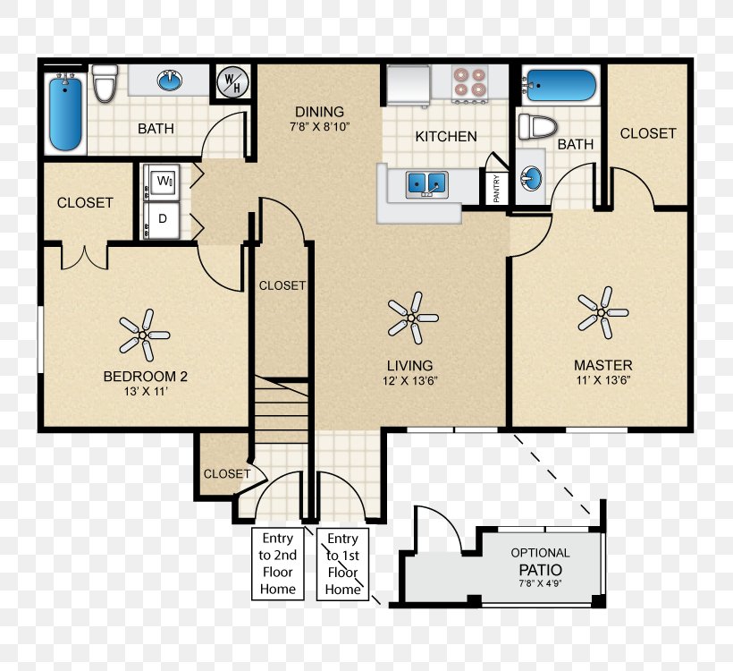 Floor Plan House Plan, PNG, 750x750px, Floor Plan, Area, Bathtub, Bedroom, Building Download Free