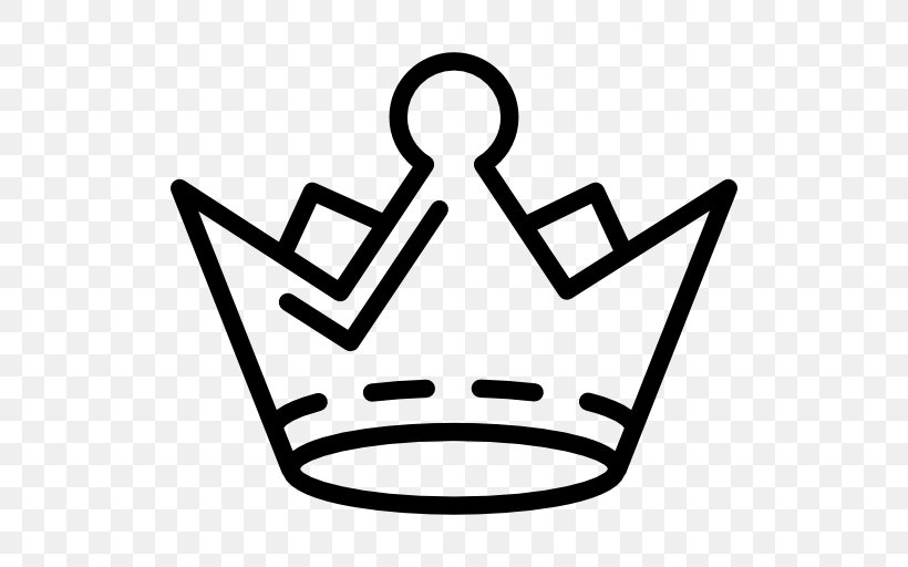 Crown Clip Art, PNG, 512x512px, Crown, Area, Black And White, Gemstone, Outline Download Free