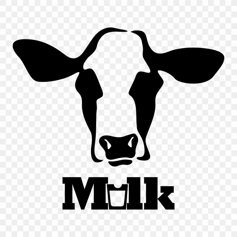 Holstein Friesian Cattle Jersey Cattle Milk Dairy Cattle Logo, PNG, 2000x2000px, Holstein Friesian Cattle, Black, Black And White, Brand, Cadbury Dairy Milk Download Free