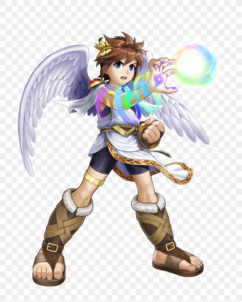 Kid Icarus: Uprising Super Smash Bros. Brawl Pit Video Game, PNG, 768x1024px, Watercolor, Cartoon, Flower, Frame, Heart Download Free
