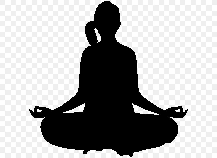 Yoga Lotus Position Silhouette Clip Art, PNG, 600x600px, Yoga, Ashtanga Vinyasa Yoga, Black And White, Can Stock Photo, Lotus Position Download Free