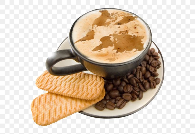 Coffee Tea Cappuccino Espresso Latte, PNG, 564x564px, Coffee, Biscuit, Breakfast, Cafe, Cafe Au Lait Download Free
