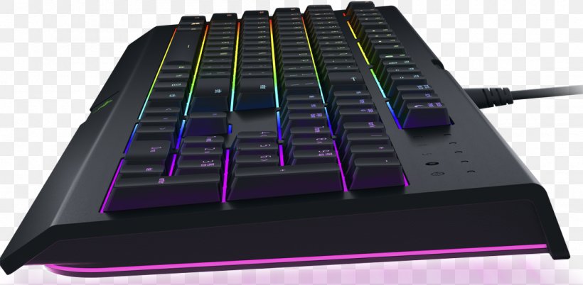 Computer Keyboard Razer Inc. Razer Cynosa Chroma Gaming Keypad RGB Color Model, PNG, 1100x540px, Computer Keyboard, Backlight, Color, Electronic Instrument, Electronics Download Free