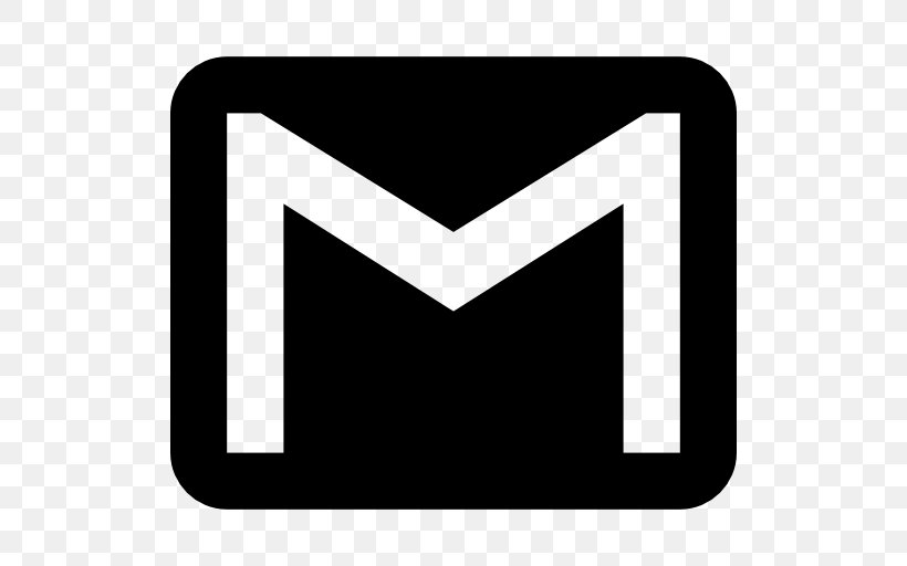 Gmail Logo Email, PNG, 512x512px, Gmail, Black, Black And White, Brand, Cdr Download Free