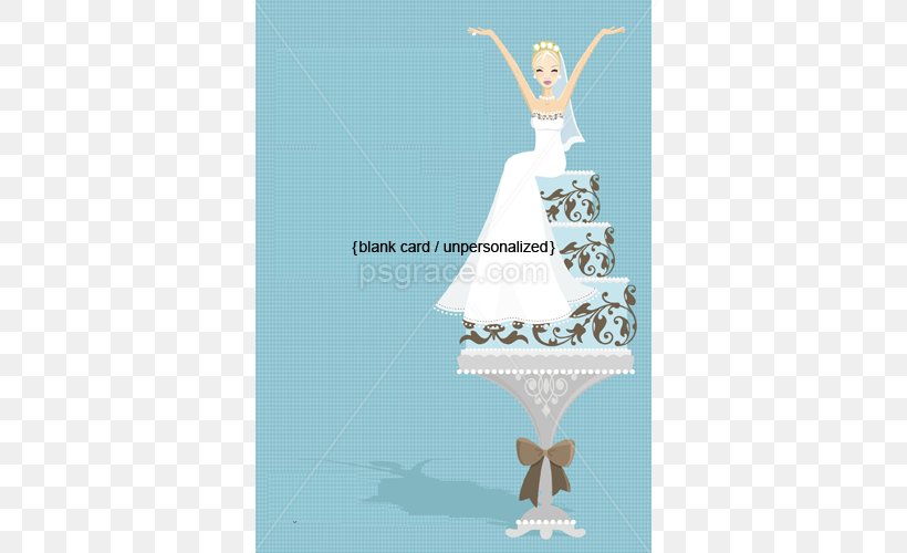 Wedding Invitation Bridal Shower Bride Wedding Dress, PNG, 500x500px, Wedding Invitation, Aqua, Baby Shower, Blue, Bridal Shower Download Free