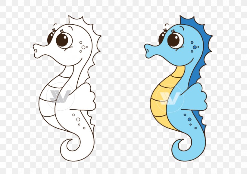 Seahorse Cuteness Clip Art, PNG, 842x595px, Seahorse, Animal, Body Jewelry, Cuteness, Drawing Download Free