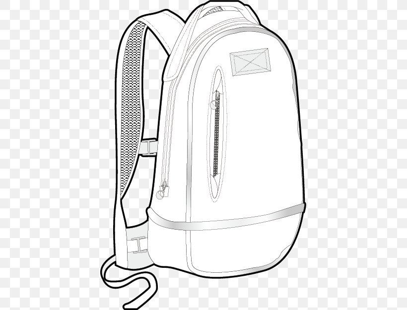 Backpack Black And White, PNG, 415x625px, Backpack, Area, Backpacking, Bag, Black Download Free