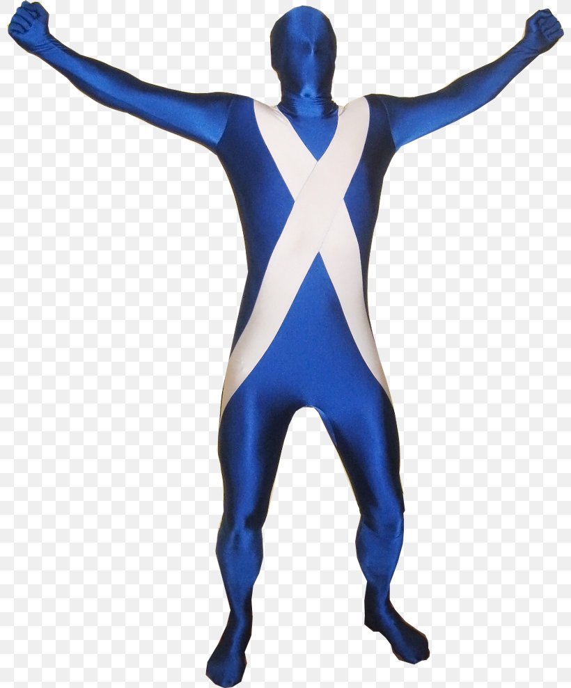 Flag Of Scotland Morphsuits Zentai Spandex, PNG, 800x989px, Scotland, Arm, Blue, Bodysuit, Costume Download Free