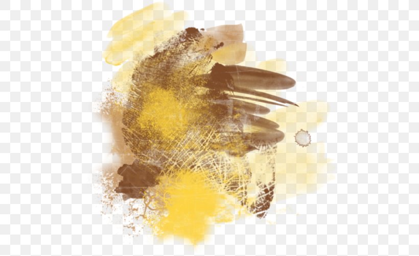 Watercolor Painting Texture Ink Brush, PNG, 500x502px, Watercolor Painting, Art, Bee, Brush, Color Download Free