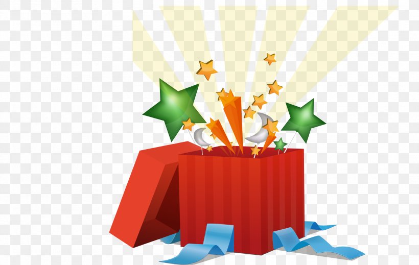 Big Red Striped Box, PNG, 2179x1380px, Box, Birthday, Cartoon, Christmas, Gift Download Free