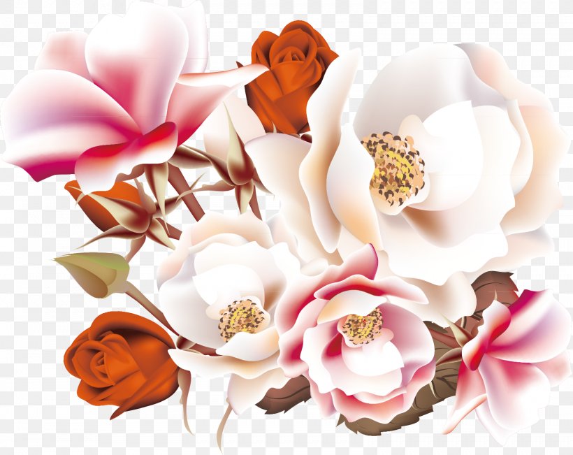 Flower Euclidean Vector Illustration, PNG, 1599x1270px, Beach Rose, Cut Flowers, Floral Design, Floral Emblem, Floristry Download Free