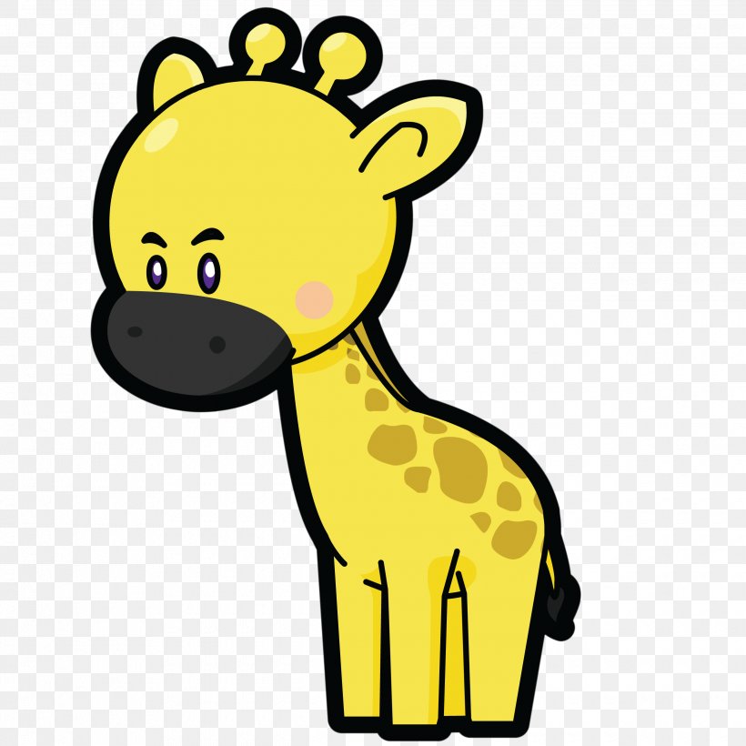 Northern Giraffe Yellow Euclidean Vector Clip Art, PNG, 2480x2480px, Northern Giraffe, Animal, Giraffe, Giraffidae, Gratis Download Free
