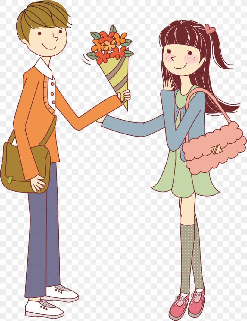 Romantic Couples, PNG, 849x1103px, Watercolor, Cartoon, Flower, Frame, Heart Download Free