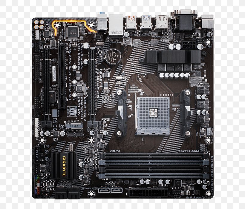 Gigabyte GA-AB350M-HD3 AMD B350 Socket AM4 Motherboard MicroATX Gigabyte GA-AB350M-HD3 AMD B350 Socket AM4 Motherboard CPU Socket, PNG, 700x700px, Socket Am4, Advanced Micro Devices, Atx, Chipset, Computer Accessory Download Free