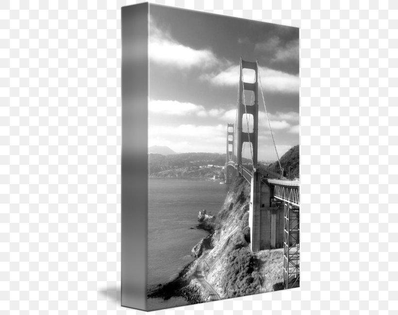 Golden Gate Bridge Picture Frames Poster Wall, PNG, 427x650px, Golden Gate Bridge, Black And White, Bridge, Drawing, Golden Gate Download Free