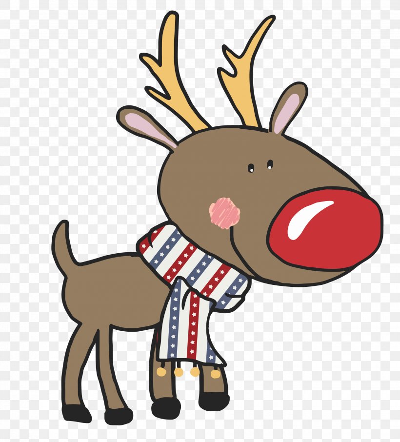 Reindeer Christmas New Year Clip Art, PNG, 2650x2929px, Reindeer, Animal, Animal Figure, Biletbayicom, Cartoon Download Free