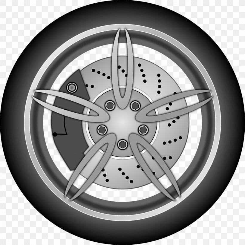Car Wheel Tire Clip Art, PNG, 2400x2400px, Car, Alloy Wheel, Animation, Auto Part, Automotive Design Download Free