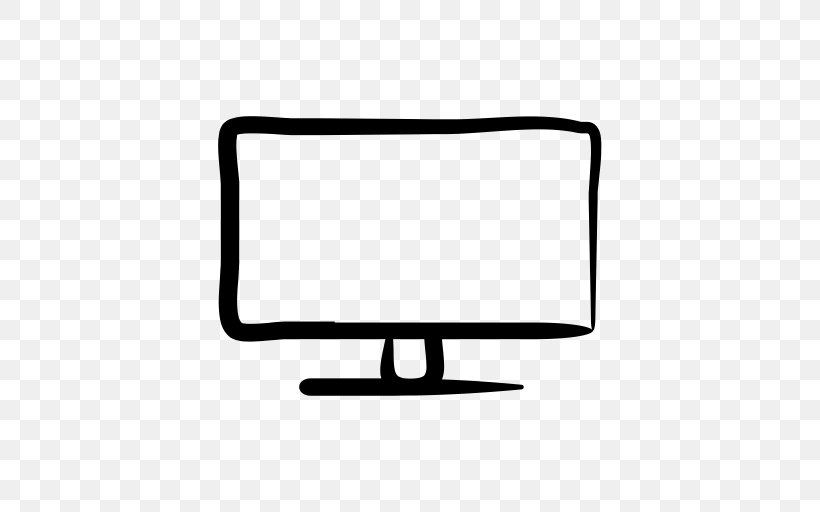 Computer Monitors Television Drawing, PNG, 512x512px, Computer Monitors, Area, Black And White, Computer, Computer Monitor Download Free