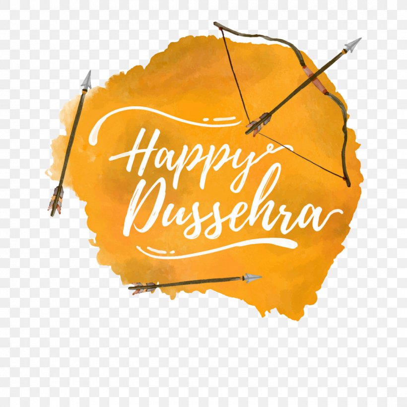 Dussehra Image Desktop Wallpaper 0, PNG, 1080x1080px, 2018, Dussehra, Calligraphy, Logo, Orange Download Free