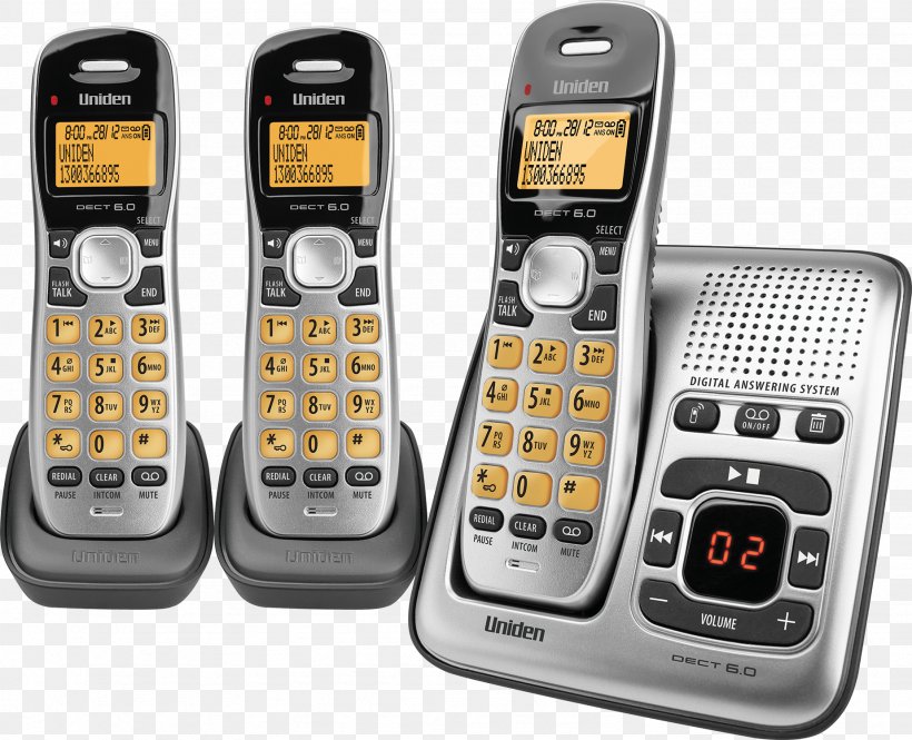 Digital Enhanced Cordless Telecommunications Cordless Telephone Uniden Answering Machines, PNG, 1848x1500px, Cordless Telephone, Answering Machine, Answering Machines, Bluetooth, Caller Id Download Free