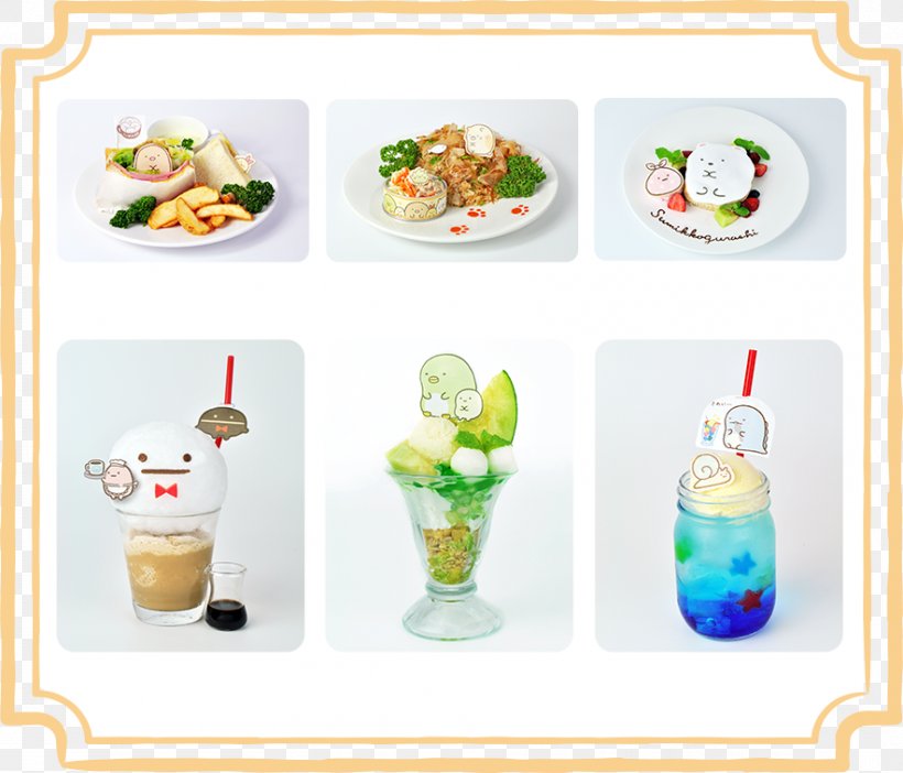 Seimon-Cho San-X Rilakkuma Sumikko Gurashi, PNG, 884x757px, Sanx, Cafe, Character, Cocktail Garnish, Dairy Product Download Free
