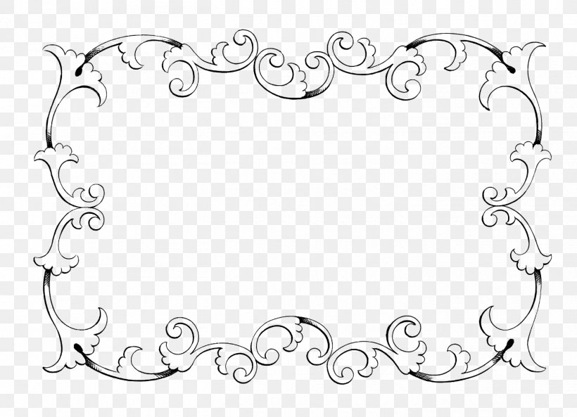 Borders And Frames Decorative Borders Picture Frames Ornament Clip Art, PNG, 1415x1024px, Borders And Frames, Area, Art, Black And White, Body Jewelry Download Free
