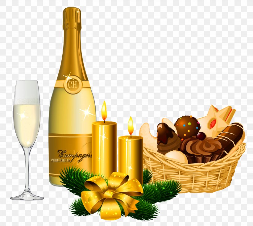 New Year Delicacies And Champagne Picture, PNG, 5348x4775px, Champagne, Bottle, Champagne Glass, Christmas, Drink Download Free