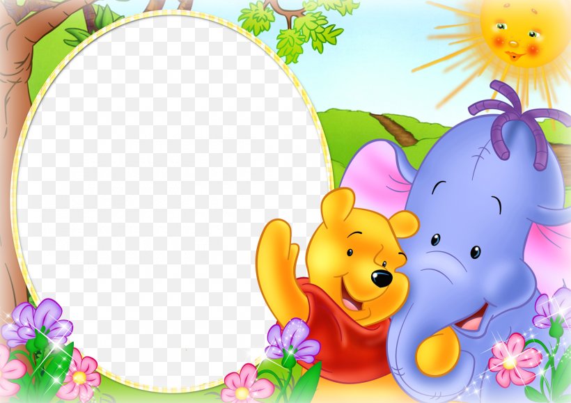 Winnie The Pooh Piglet Eeyore Tigger Kanga, PNG, 1500x1060px, Watercolor, Cartoon, Flower, Frame, Heart Download Free