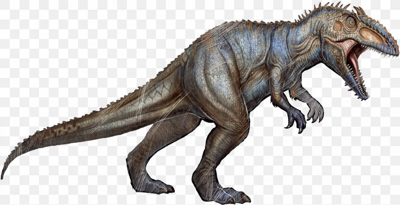 ARK: Survival Evolved Giganotosaurus Gigantosaurus Spinosaurus Tyrannosaurus, PNG, 2049x1053px, Ark Survival Evolved, Allosaurus, Animal Figure, Apex Predator, Carnivore Download Free