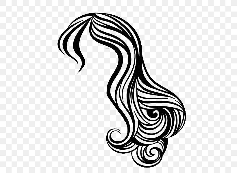 Hairstyle Beauty Parlour Illustration, PNG, 600x600px, Hairstyle, Beauty Parlour, Black, Black And White, Drawing Download Free