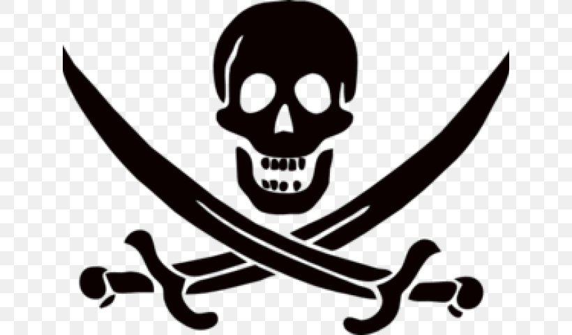 Piracy Jolly Roger Clip Art Image, PNG, 640x480px, Piracy, Automotive Decal, Jolly Roger, Logo, Skull And Crossbones Download Free