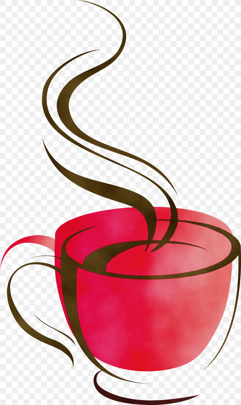 Red Material Property Cup Drinkware Tableware, PNG, 1783x3000px, Coffee, Cup, Drinkware, Material Property, Paint Download Free