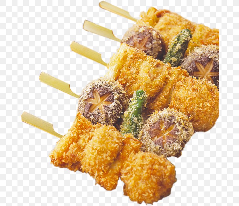 Barbecue Kushikatsu Chuan Fried Chicken Deep Frying, PNG, 684x710px, Barbecue, Animal Source Foods, Appetizer, Asian Food, Beef Download Free