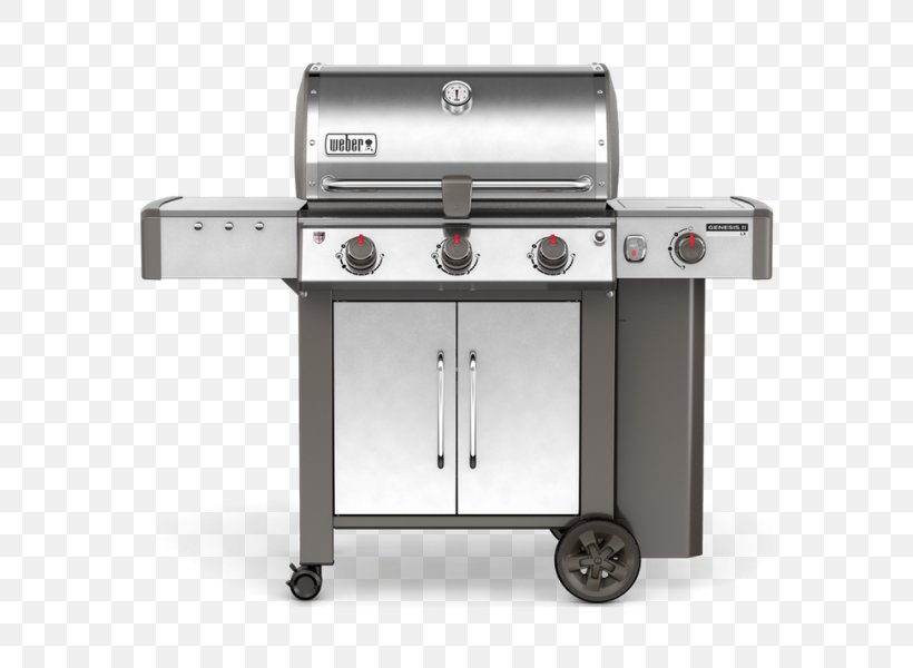 Barbecue Weber Genesis II LX 340 Weber-Stephen Products Natural Gas Propane, PNG, 600x600px, Barbecue, Brenner, Gas, Gas Burner, Gasgrill Download Free