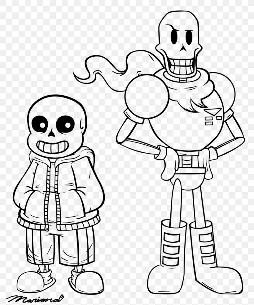 Coloring Book Undertale Line Art Drawing Character, PNG, 812x983px, Watercolor, Cartoon, Flower, Frame, Heart Download Free