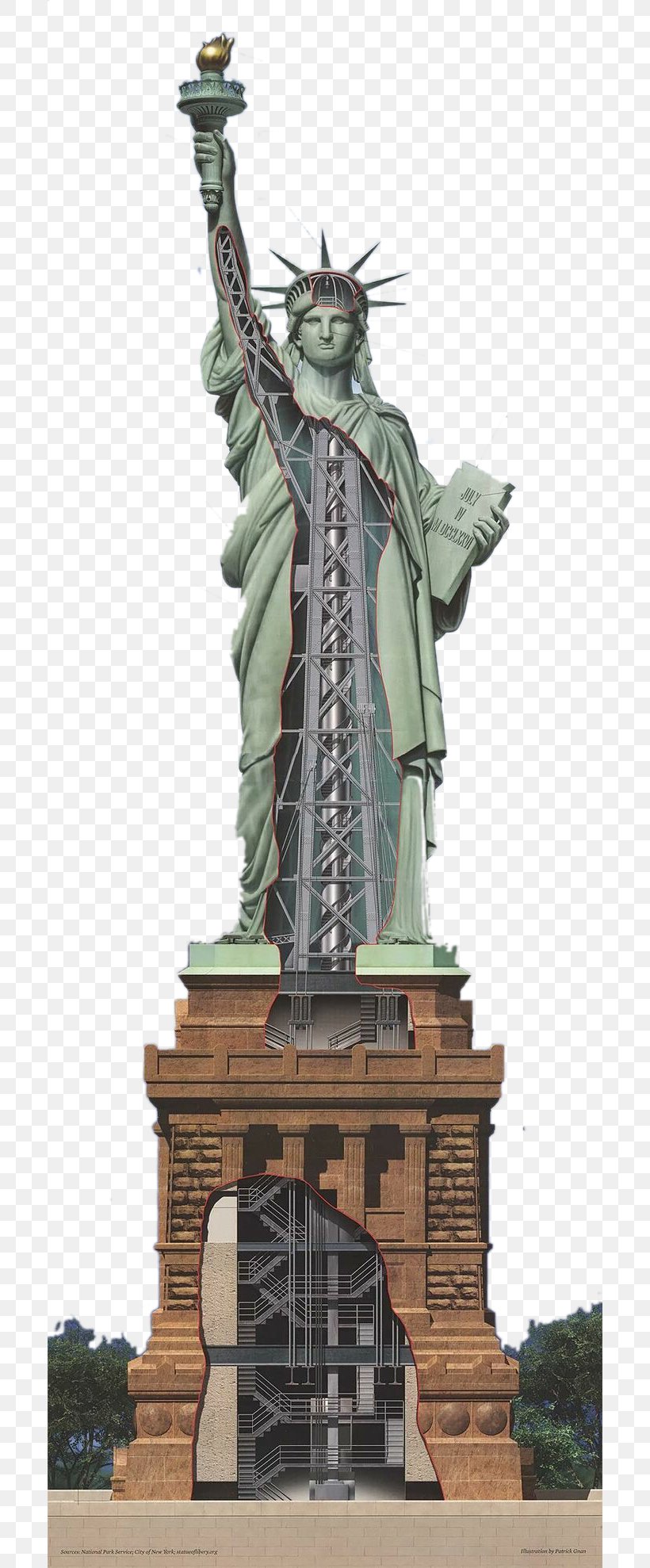 Statue Of Liberty One World Trade Center Hudson River Ellis Island The New Colossus, PNG, 700x1978px, Statue Of Liberty, Artwork, Ellis Island, Emma Lazarus, Hudson River Download Free