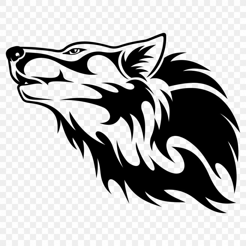 Big Bad Wolf, PNG, 2400x2400px, Wolf, Animal, Big Bad Wolf, Black Wolf, Blackandwhite Download Free