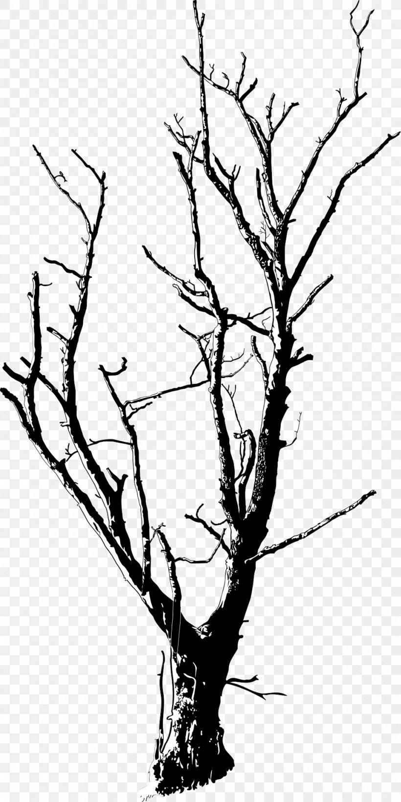 Tree Branch Clip Art, PNG, 960x1920px, Tree, Artwork, Black And White, Branch, Death Download Free